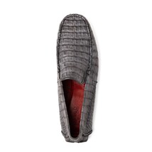 Remo Genuine Caiman Slip On Driving Loafers Gray image 4