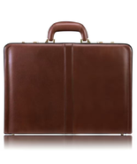 Reagan Top Grain Cowhide Brown Leather 3.5 In. Attache Briefcase - $157.67