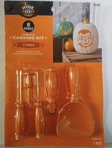 8 Stencils Pumpkin Carving Kit 5 Tools By Hyde &amp; EEk Boutique With Instruction - £5.53 GBP