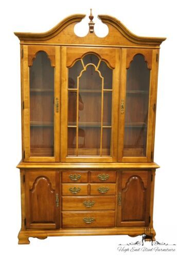 STANLEY FURNITURE Solid Cherry Traditional Style 51" Buffet w. China Cabinet ... - $617.49