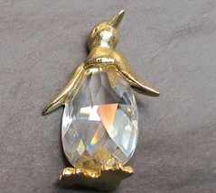Swarovski crystal brass Penguin figurine - $26.80