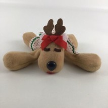 Hallmark Rhonda Reindeer 7&quot; Plush Bean Stuffed Toy Christmas Holiday Vin... - £27.06 GBP
