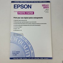 Epson Photo Paper 13.0 X 19.0 20 Sheets Super A3 Super B Inkjet - £10.88 GBP
