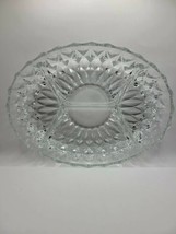 Vintage European Classics Clear Crystal Relish Dish Tray 4 Compartment 1983 Read - £10.95 GBP