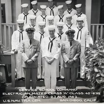 1963 US Navy Service School Command Electrician Mates Class A Photo San ... - $18.49