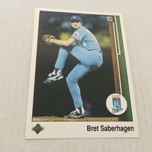 1989 Upper Deck Kansas City Royals Bret Saberhagen Trading Card #37 - $2.99