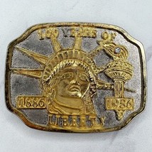 Vintage 1986 100 Years of Liberty America Belt Buckle - $16.82