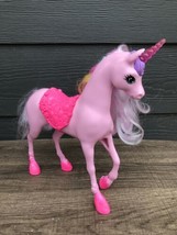 Rare 2015 Mattel Barbie Dreamtopia Fairy Tail Toy Unicorn Horse Rainbow Hair - $19.14