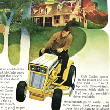 Vintage Cub Cadet Lawn Garden Tractor and the World of Amway of Canada  Print Ad - $10.48