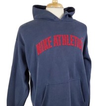 Vintage Nike Athletics Hoodie Sweatshirt XL Sewn Lettering White Tag USA... - $62.99