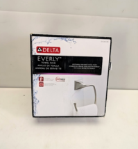 Delta Everly Wall Mount Square Open Towel Ring in Brushed Nickel-No Acce... - $19.89