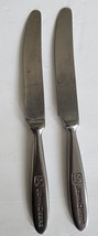 JOHN DEERE Dinner knives SET OF 2 Engraved FLATWARE by Gibson - £12.29 GBP