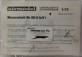 Airmodel Umbausatz Conversion Kit 1:72 Messerschmitt Me 262 B-1a/U 1 - $14.75