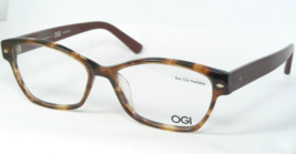 Ogi Evolution 9607 1331 Amber Demi /BROWN Eyeglasses Glasses 52-14-140mm Japan - £76.21 GBP