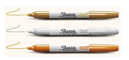 3 MeTALLiC SHARPIE Gold Silver Bronze Permanent sHiNy Magic Marker POiNT... - $24.11