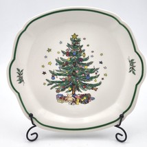 Vintage NIKKO Christmastime 10&quot; Serving Tray/Plate NIKKO Happy Holidays ... - £14.59 GBP
