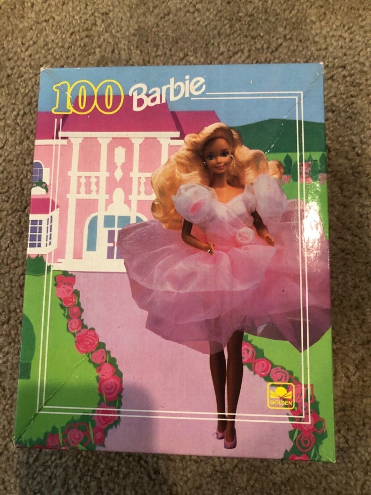 Vintage 1991 Barbie Jigsaw Puzzle 100 Piece by Golden - GUC In Box 11.5x15 - $11.30