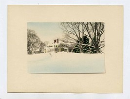 Residence of Josiah S Maxcy in Gardiner Maine Hand Colored Photo 1930&#39;s - £9.36 GBP