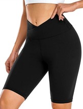 Biker Shorts for Women - 8&quot; High Waisted Tummy Control Spandex  (Size:XL) - £10.79 GBP