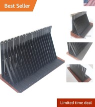 Rustic Black Metal Shelf Brackets - 240 lb Capacity, 20 Pack of 11&quot; x 8&quot; - $73.49