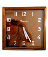 Vedette (Star) Art Deco 1930s Wall Mecanique Rosewood Wall Clock with Key - €149,96 EUR