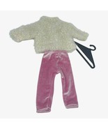 AMERICAN GIRL  Today SNOWBALL Outfit SPARKLE SWEATER- Pink LEGGINGS - £17.86 GBP