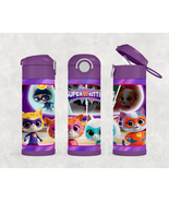 Personalized Super Kitties 12oz Kids Stainless Steel Water Bottle Tumbler - £17.38 GBP