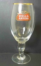 Stella Artois gold rim crystal chalice STAR stem 33cl Belgium - £5.65 GBP