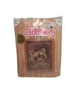 Jiffy Stitchery #514 Sunset Designs Little Tree Raccoon, Needlepoint - £9.23 GBP