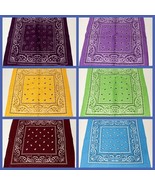 Bandanna Face Mask Bandana Head Scarf Cotton Handkerchief 6 Colors To Ch... - $4.92 CAD