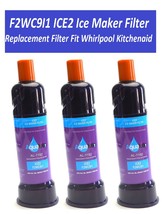 3pack Replacement Ice Maker Water Filter Fit Whirlpool kitchenaid F2WC9I... - £70.78 GBP