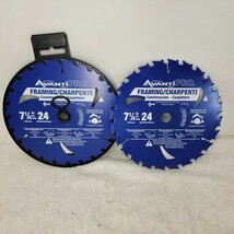 7-1/4 in. x 24-Tooth Avanti Pro Framing Circular Saw Blades - 2 NEW BLADES - $168.46 MXN