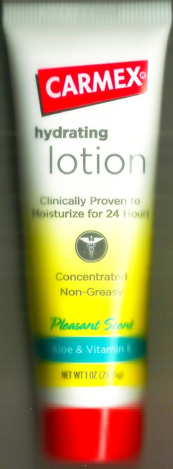 1 Tube 1 ounce CARMEX Hydrating Lotion Hand Foot Concentrated Aloe & Vitamin E - $18.96