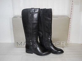 Marc Fisher New Womens Artful Black Leather boots 5.5 M Shoes NWB - $88.11