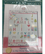 FAMILY&quot; In the hoop applique Embroidery&quot; Quilt Pattern by Cherry Blossom... - $15.99 CAD