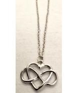 Infinity Heart Necklace Silver Colored Chain Great Gift Idea Brand New S... - $9.92