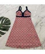 Patagonia Womens Minette Sundress Size XS Red Blue Geometric Floral Stretch - $44.66 CAD