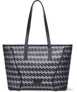 OMTO Thora Large Vegan Leather Tote Bag, Waterproof, Fits 14” Laptop, Gray - $1,830.13 MXN