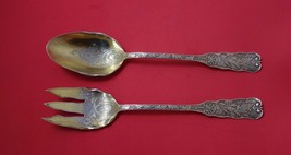 Saint Cloud by Gorham Sterling Silver Salad Serving Set 2pc GW AS BC 11 1/2" - £796.64 GBP