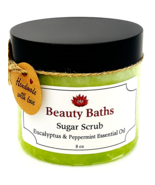 Eucalyptus Peppermint Sugar Scrub Exfoliating Body Scrub handmade gift f... - $214.99 MXN