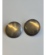 Sterling Silver Mexico TC 105 Pierced Circle Earrings .925 Silver - $25.00