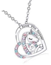 Lucky Unicorn Necklace to Girls, Christmas Valentines - $55.14