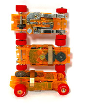 3pc Auto World Ho Slot Car ULTRA-G Thunderjet T-JET Chassis Brand New Red/ORANGE - £29.56 GBP