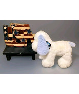 Toys R Us Animal Alley 11” Blue White Puppy Dog Soft Plush NWT HTF - $198.00