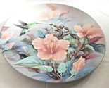 Bradford Exchange Natures Harmony Plate by Lena Liu Hummingbird Floral 1... - $21.77