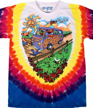 New GRATEFUL DEAD, SUMMER TOUR BUS, Tie Dye  LICENSED CONCERT BAND  T Shirt - $30.68+