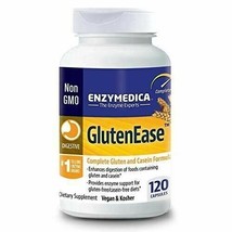 Enzymedca GlutenEase Digestive Aid for Gluten Casein Digestion Vegan 120 Caps - £35.54 GBP