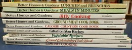 Lot of 9 Better Homes &amp; Gardens Cookbooks Hardcover, 960’s,1970s,1980&#39;s Vintage - £40.15 GBP