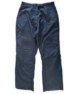 Lands&#39; End Women&#39;s Insulated Track Pants w/ Ankle Zipper Size 12 Black - $29.69