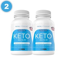 2 Bottles Keto 360 Slim Diet Pills Fat Burner Fast Pure Boost Burn Weigh... - £35.02 GBP